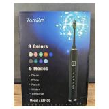 New 7AM2M Sonic Electric Toothbrush with 6 Brush Heads for Adults & Kids Pink *N