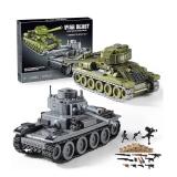 Brand New WW2 Army Tanks Toy Building Kit Compatible with Lego 1008 Pieces *N