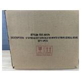 4 Brand New 6" Deep Prescott Spackle White Stripe Bowls *N