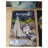 6 New 5" x 12" Aluminum Signs: Reykjavik Iceland, I aim to Misbehave, Dinotrux Supercharged, Etc. *N