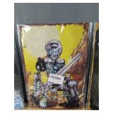 6 New 5" x 12" Aluminum Signs: Reykjavik Iceland, I aim to Misbehave, Dinotrux Supercharged, Etc. *N