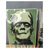 6 New 5" x 12" Aluminum Signs: Monster, Clint Eastwood, Jim Croce, Etc. *N