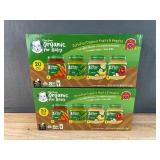 2 Brand New Cases of 20 Gerber 1st Foods Organic Baby Food, Fruit & Veggie Value Pack 4 oz. *N