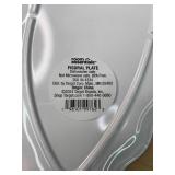 Brand New 16 Plastic Flower Plates, 4 Plastic Carrot Plates and 1 Easter Cracked Egg Ceramic Basket *N