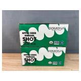 2 Brand New Packs of 12 Pomona Organic Juices Apple Cider Vinegar Shots - Kosher, Non GMO, Cold-Pressed, 2 oz Glass Bottles $79.98 Retail *N