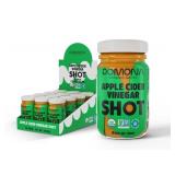 Brand New Pack of 12 Pomona Organic Juices Apple Cider Vinegar Shots - Kosher, Non GMO, Cold-Pressed, 2 oz Glass Bottles $39.99 Retail *N
