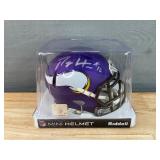 Percy Harvin Autographed Minnesota Vikings NFL Football Mini Helmet *Y