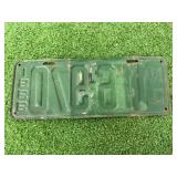 1933 ND License Plate