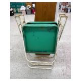 Vintage Metal Folding Patio Chairs