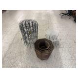 Wire Flower Fencing & Wood Flower Pots