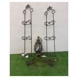 Hanging Light Fixture & 2 New Plate Holders