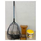 Fishing Supplies - Net, Sport Seat, Bait Bucket