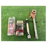 Multimeter, Flashlight, Pipe Threader & Battery Cable