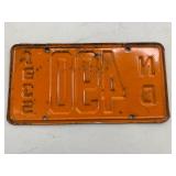 1935 ND 3 Digit License Plate