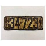 1917 ND License Plate