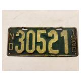 1920 ND License Plate