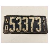1921 ND License Plate