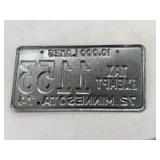 1972 MN Tax Exempt License Plate