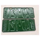 Matched Set 1933 ND License Plates