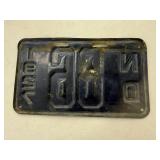 1927 ND 2 Digit License Plate