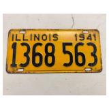 1941 Illinois License Plate