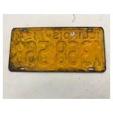 1941 Illinois License Plate