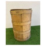Wood Coffee Shipping Barrel with Lid