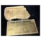 Vintage Model 10 The Dictaphone