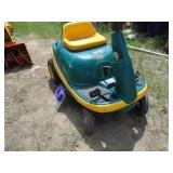 Yard Bug riding mower. Consignor says it starts & does run but needs a battery & a little tlc. As shown.