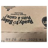 Box of Pillsbury Ready to Bake Snowman Sugar Cookie Dough - 12 Packs