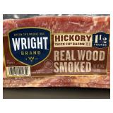 Wright Brand Hickory Smoked Thick Cut Bacon - 2 Packs, 24 oz Each