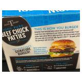 D - 6-Pack Silver T Brand 100% Pure Beef Chuck Patties
