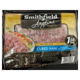 M - Set of 4 Smithfield Anytime Favorites Cubed Ham 1 lb Packs