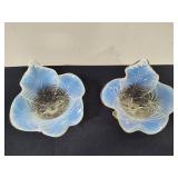 Northwood Glass Co. Maple Leaf Chalice Vase Set