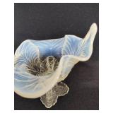 Northwood Glass Co. Maple Leaf Chalice Vase Set