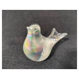 Handblown Iridescent Glass Bird