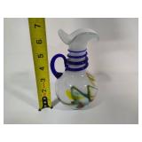 Murano Hand Blown Swirled Art Glass Vase