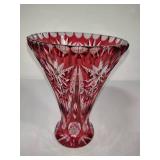 Bohemian Crystal Cut Vase