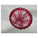 Bohemian Crystal Cut Vase