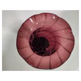 Fenton Ruffled Edge Art Glass Vase