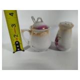 Hand Painted Shaker & Sugar Set