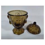 Imperial Glass Baltimore Pear Candy Dish w/Lid