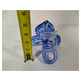 Hand Blown Lily & Art Glass Floral Paperweight