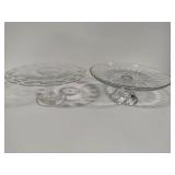 Glass Pedestal Cake Plates