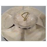 California Pottery Serving Tray on Lazy Susan