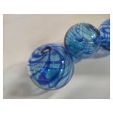 Art Glass Round Decorative Swirl Balls
