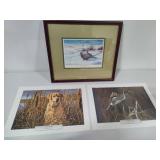 "Country Pheasants" print by Les Kouba