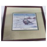 "Country Pheasants" print by Les Kouba