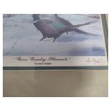 "Country Pheasants" print by Les Kouba