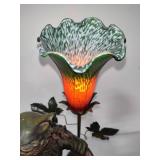 Moreau Style Art Nouveau Brass Lamp